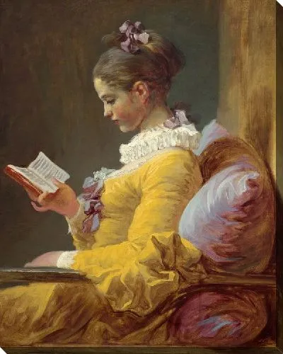 Картина Читающая молодая девушка