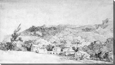 Картина Ферма с водяной мельницей