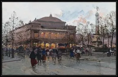 Картина Улочка в Париже №14