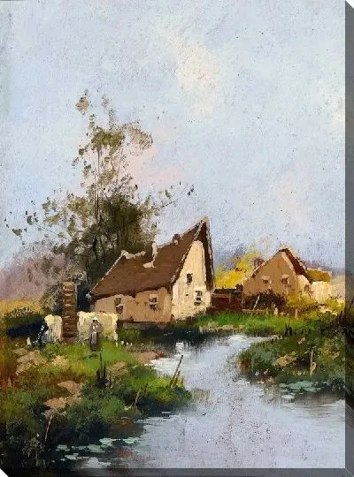 Картина Деревенский пейзаж №4