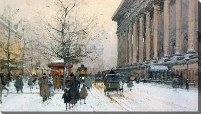 Картина Зимний Париж