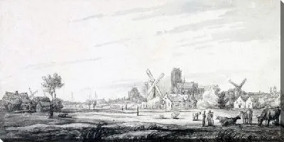 Картина Вид Дордрехта из лугов