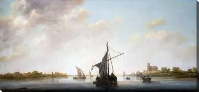 Картина Вид Мааса близ Дордрехта