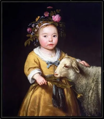 Девочка с овцой