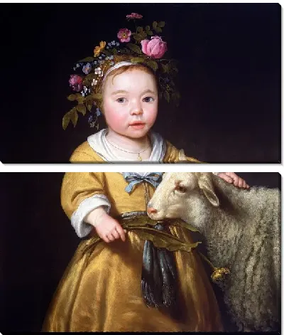 Девочка с овцой