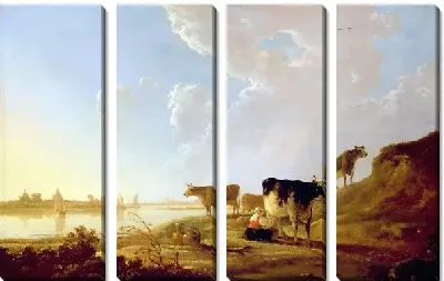 Коровы на берегу реки