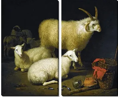 Овцы в хлеву