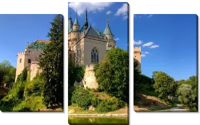 Модульная картина Замок в Европе