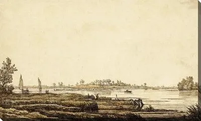 Картина Речной пейзаж №2