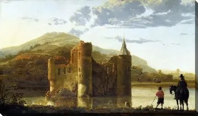 Картина Пейзаж с замком Берген