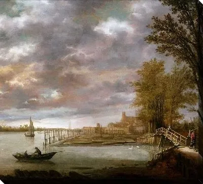 Картина Склад пиломатериалов близ Дордрехта