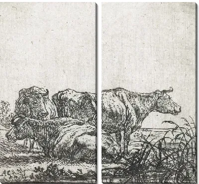 Картина Три коровы