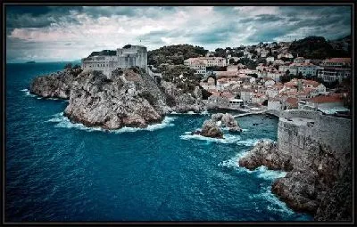 Картина Город у моря