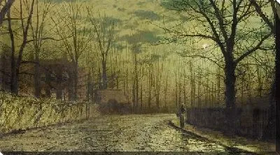 Картина Фигура в лунном свете