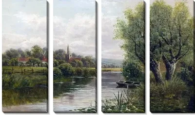 Пейзаж с рекой №5