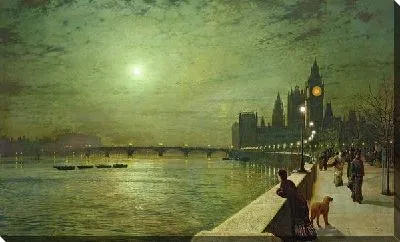 Картина Размышления на берегу Темзы