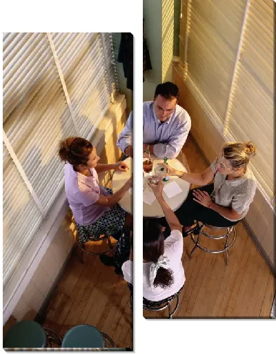 Модульная картина В ресторане №31