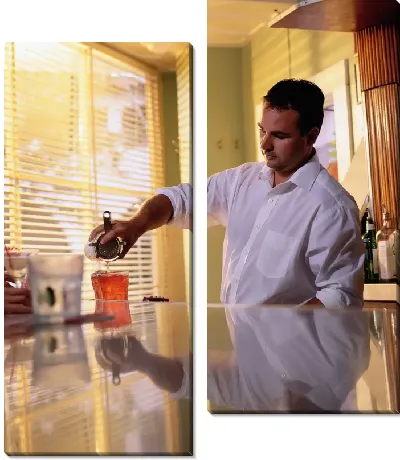 Модульная картина В ресторане №35