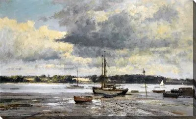 Картина Лодки на реке