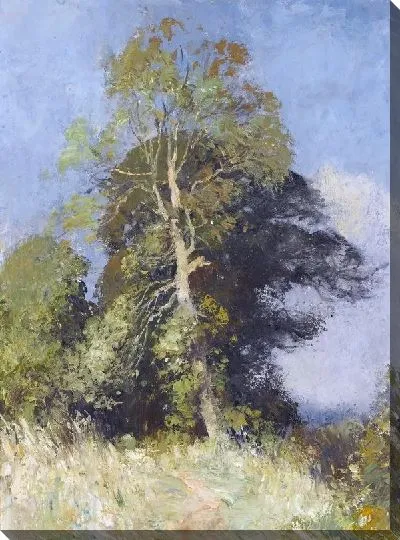 Картина Дерево на опушке леса