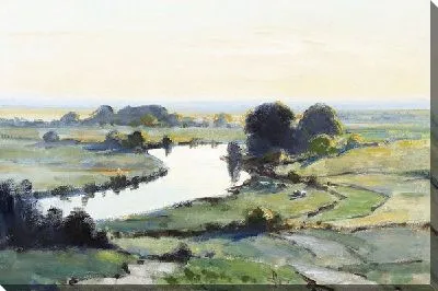 Картина Пейзаж с рекой №6