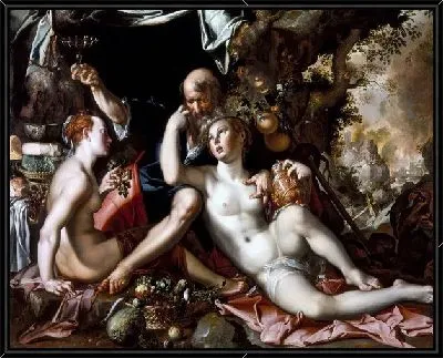 Картина Лот и его дочери