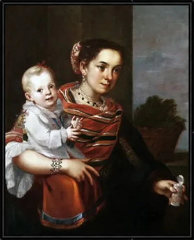 Картина Дама с ребенком