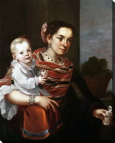 Картина Дама с ребенком