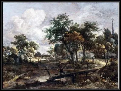 Пейзаж с мостом №5