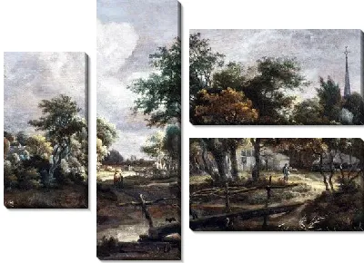 Пейзаж с мостом №5