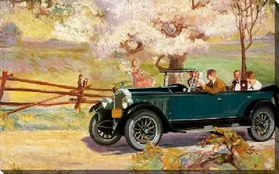 Картина маслом Ретро авто №45