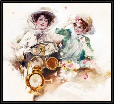 Картина Женщины в автомобиле