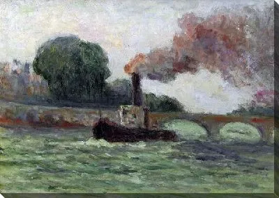 Картина Буксир на сене