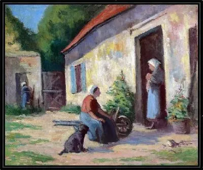 Картина Дворик