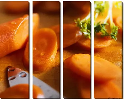 Модульная картина Морковь №4