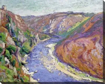 Картина Река в горах