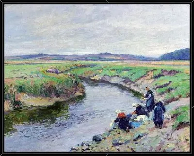 Прачки на берегу реки