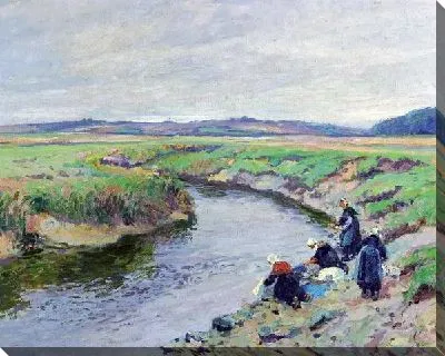 Прачки на берегу реки