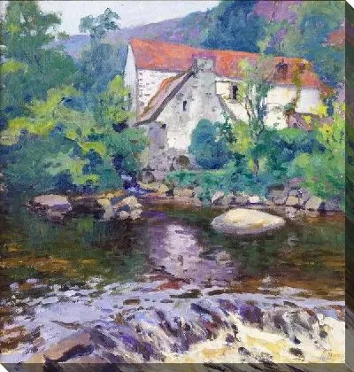 Картина Дом у реки