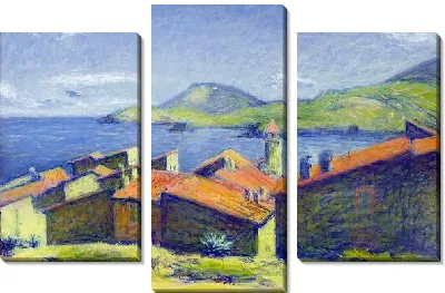 Картина Дома на берегу моря