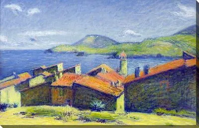 Картина Дома на берегу моря