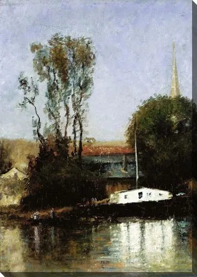 Картина Лодка на берегу №4