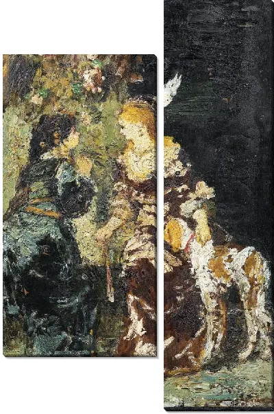 Картина Женщины и собака