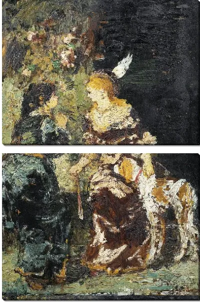 Картина Женщины и собака