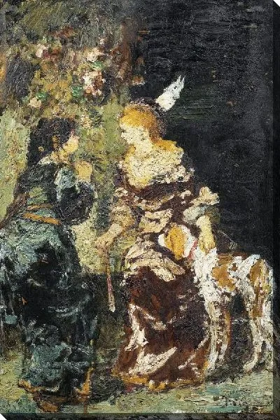 Картина Женщины и собака