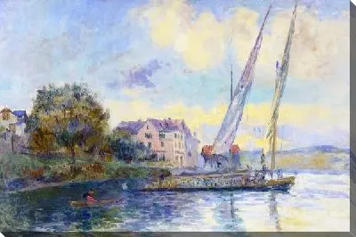 Картина Парусник на озере