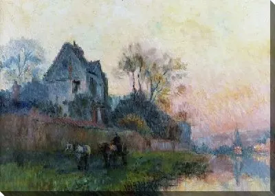 Картина Берег реки №10