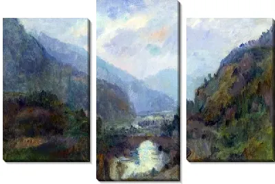 Картина Закат в горах