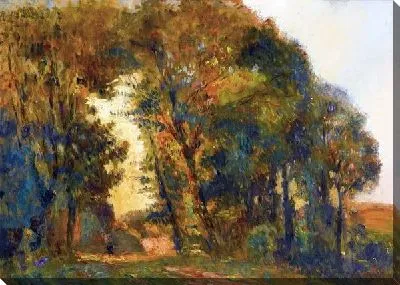 Картина Деревья на закате