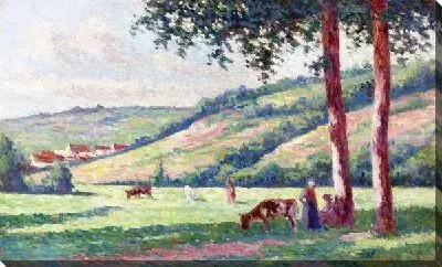 Картина Пейзаж с коровами